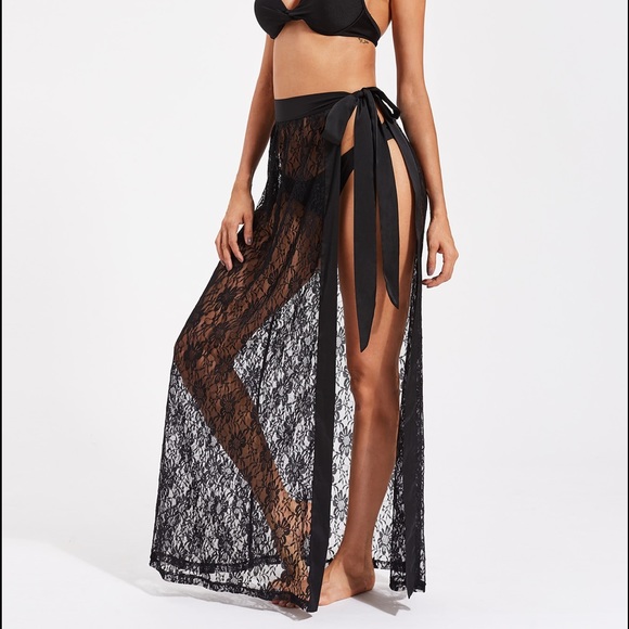 maxi skirt swim cover up